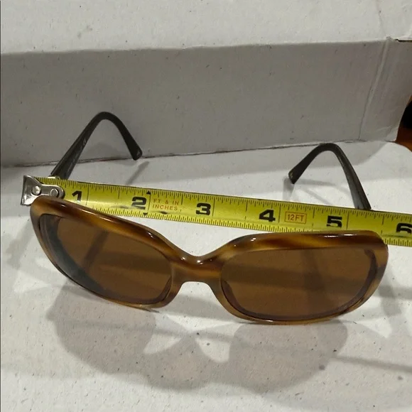 CHANEL Italy Vintage Tortoise Shell light Honey color Sunglasses 🕶️ & hard Case - Picture 10 of 16